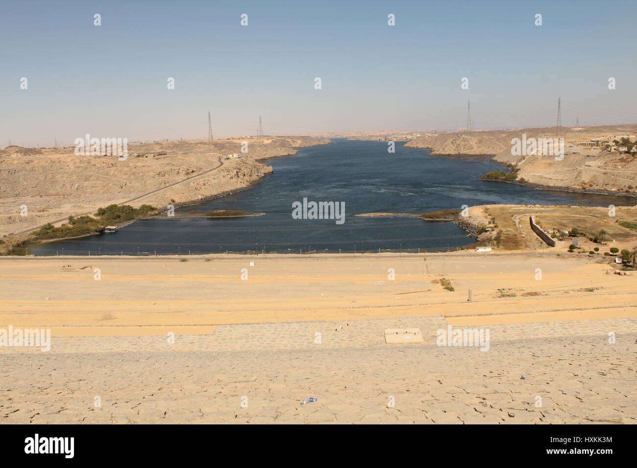 Aswan. The Dam. Unfinished obelisk Stock Photo