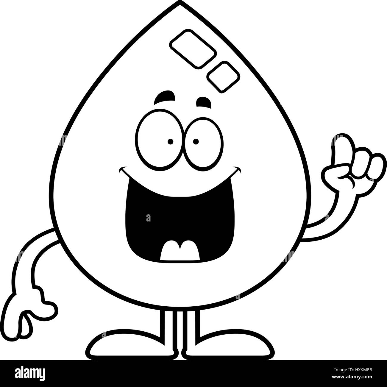 Cartoon Water Droplet Black And White Stock Photos Images Alamy