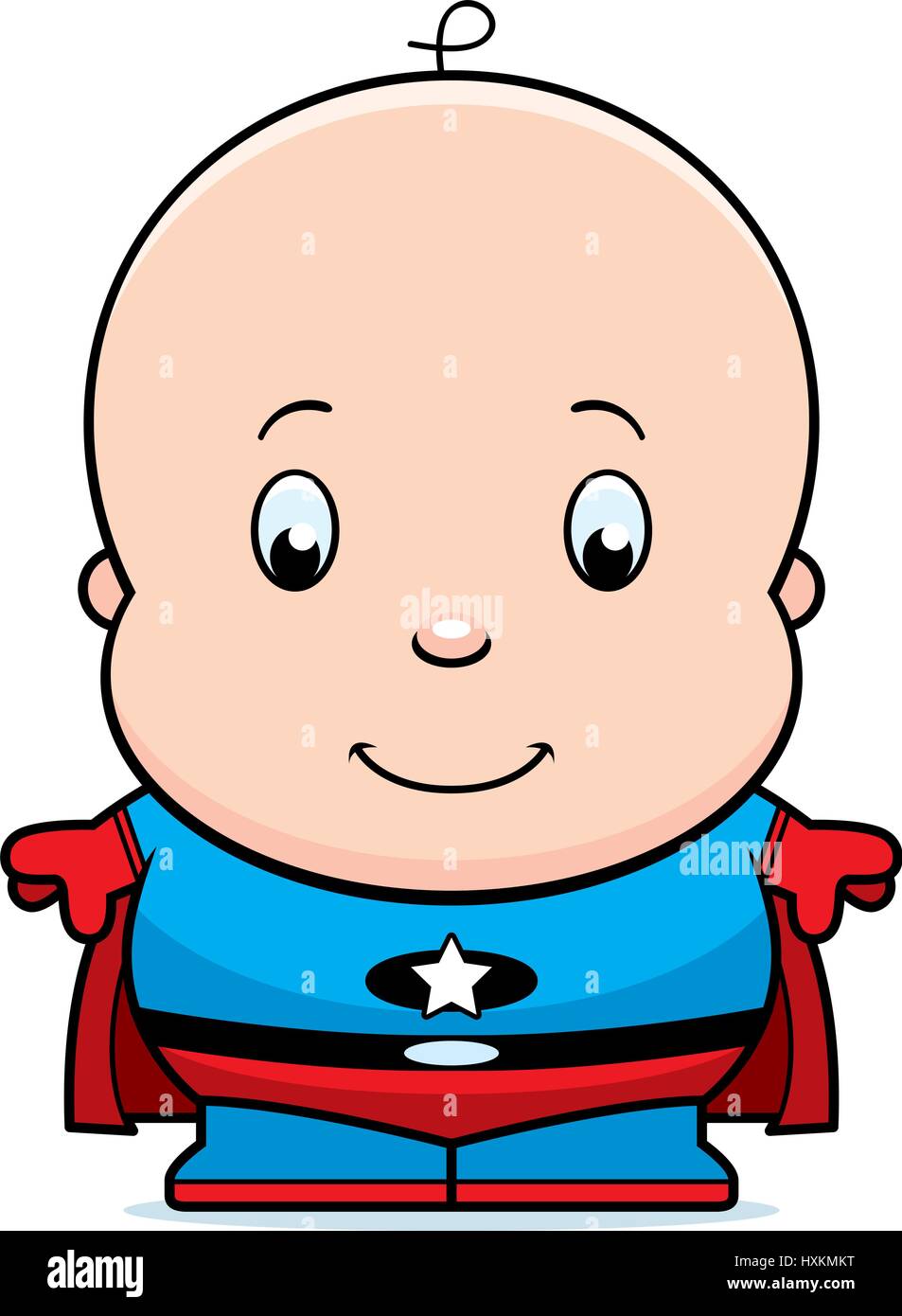 Cartoon illustration baby superhero smiling hi-res stock photography and  images - Alamy
