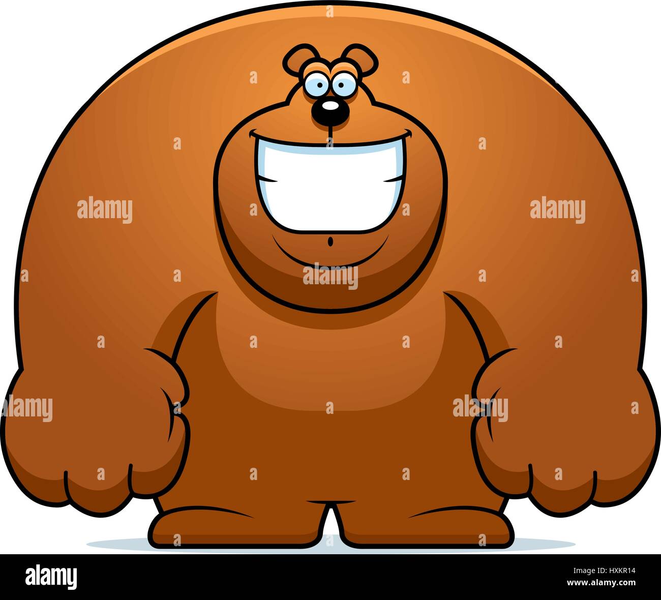 A cartoon illustration of a bear smiling Stock Vector Image & Art - Alamy