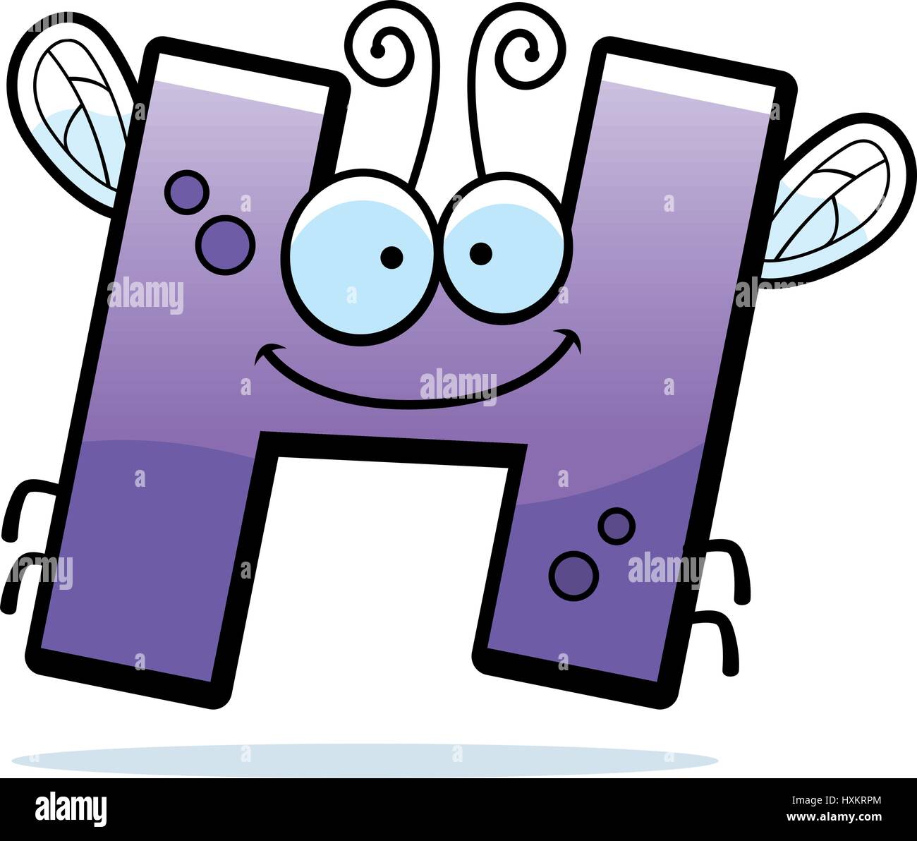 A cartoon illustration of the letter H with an insect theme Stock Vector Image & Art Alamy