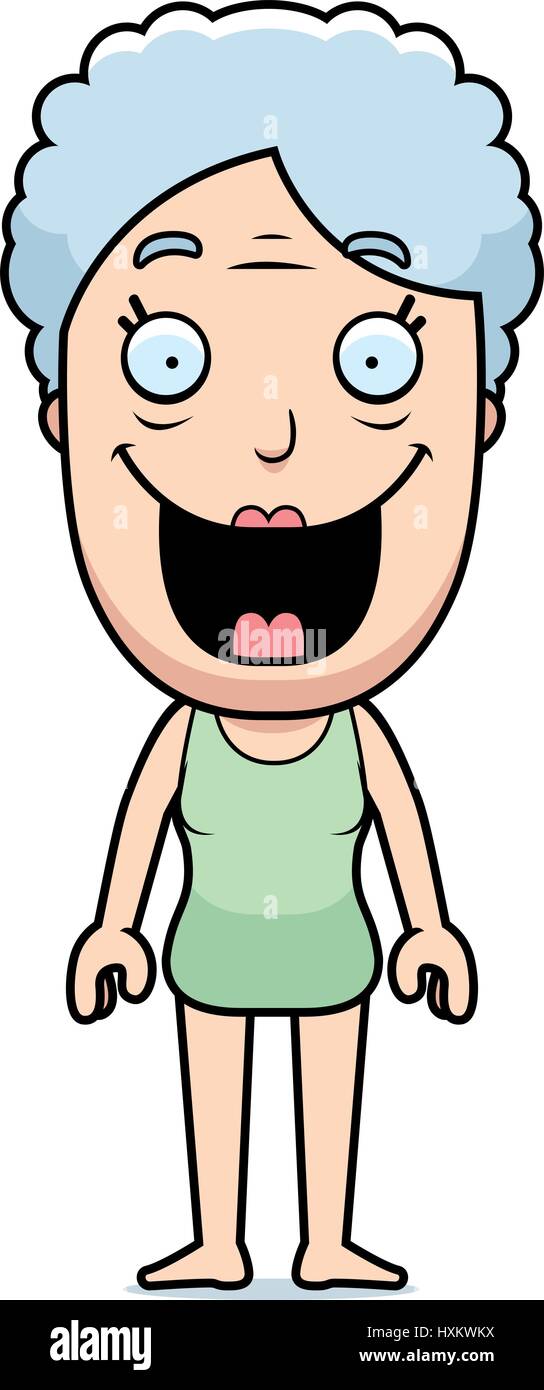A cartoon illustration of a woman in a bathing suit Stock Vector Image