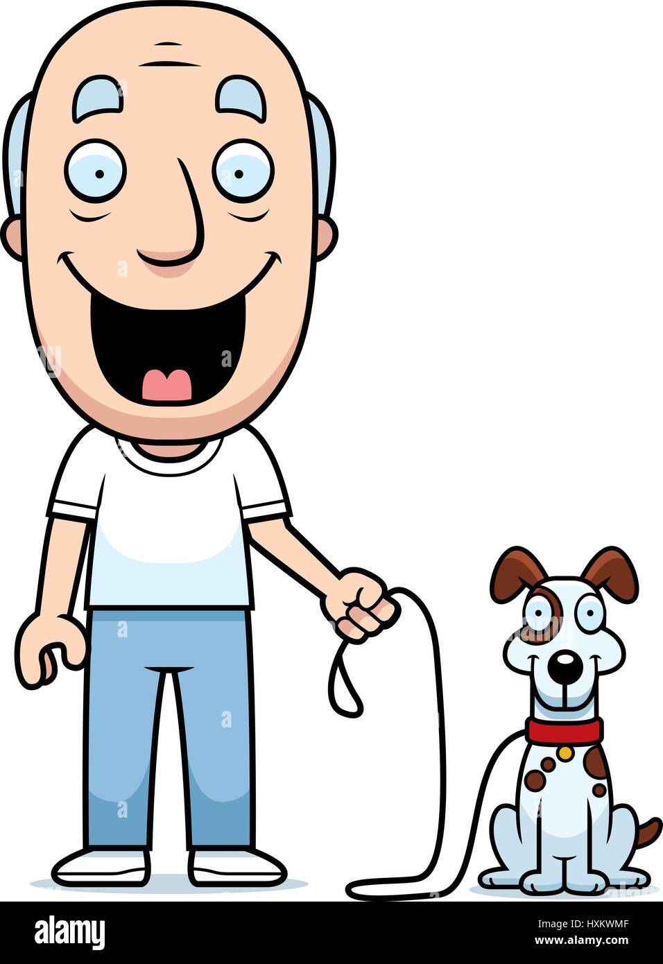A happy cartoon man walking the dog Stock Vector Image & Art - Alamy A happy cartoon man walking the dog Stock Vector Image & Art - Alamy
