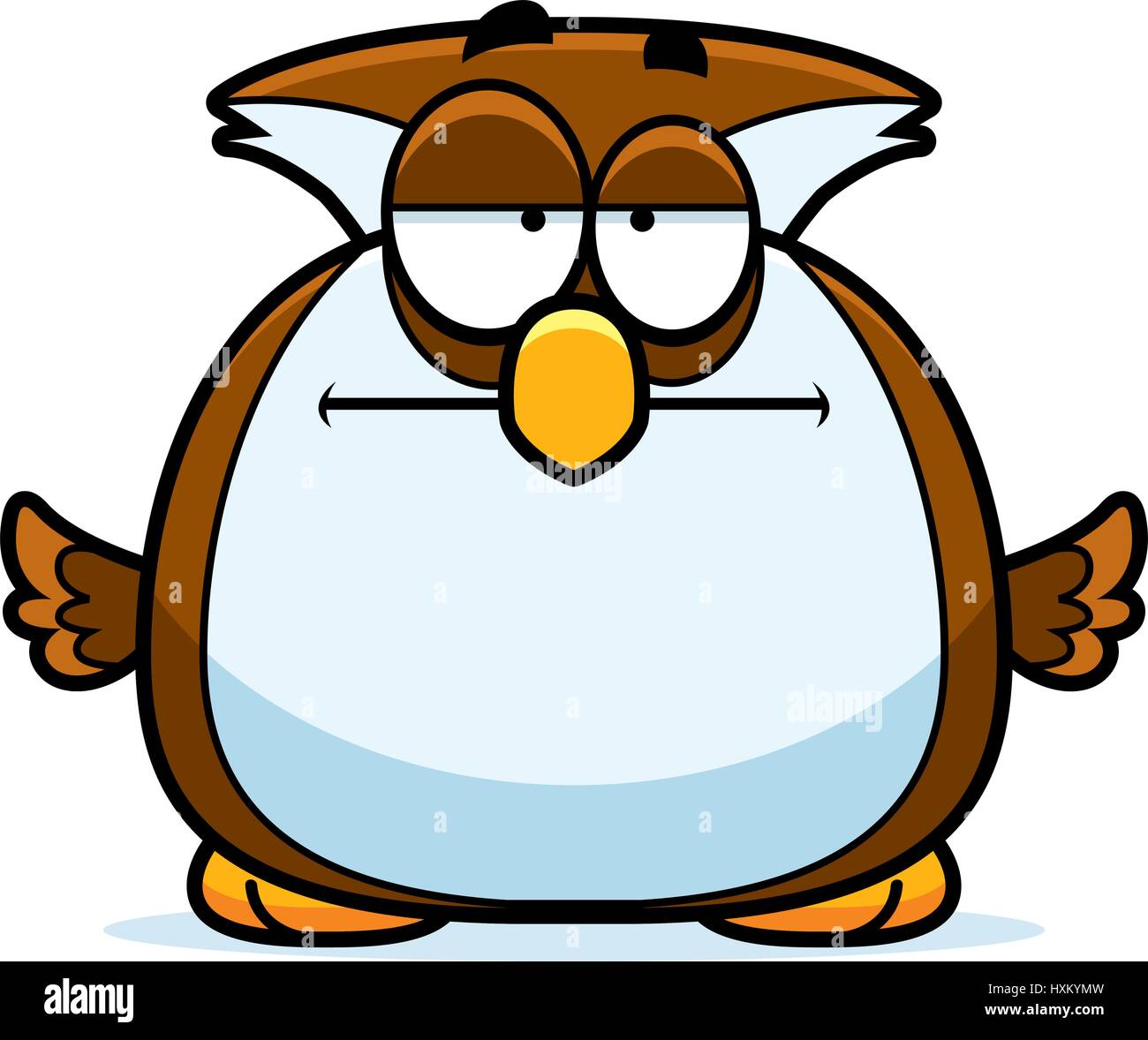 Oog Bored A cartoon illustration of a owl looking bored Stock Vector Image & Art ...