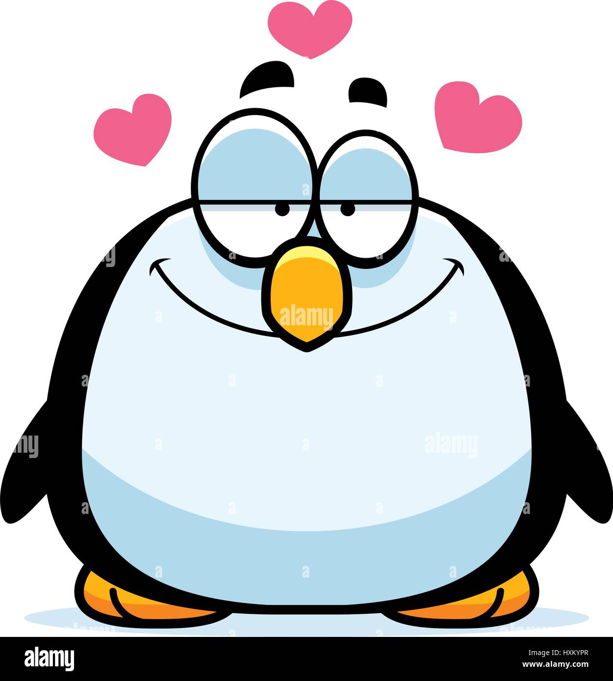 A cartoon illustration of a penguin in love Stock Vector Image & Art ...