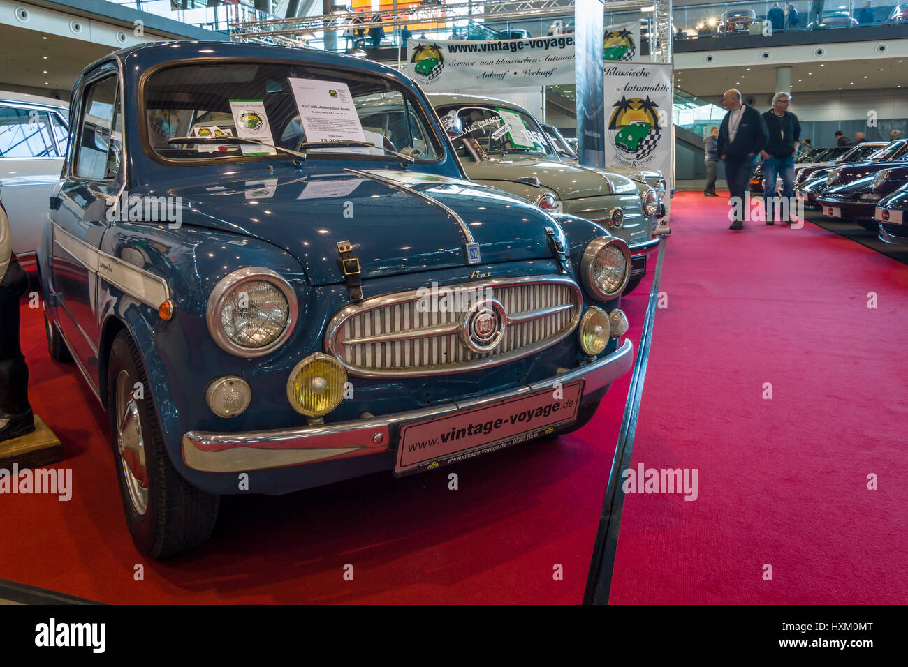 STUTTGART, GERMANY - MARCH 02, 2017: City car Fiat 600 'Elaborazione Nardi', 1962. Europe's greatest classic car exhibition 'RETRO CLASSICS' Stock Photo