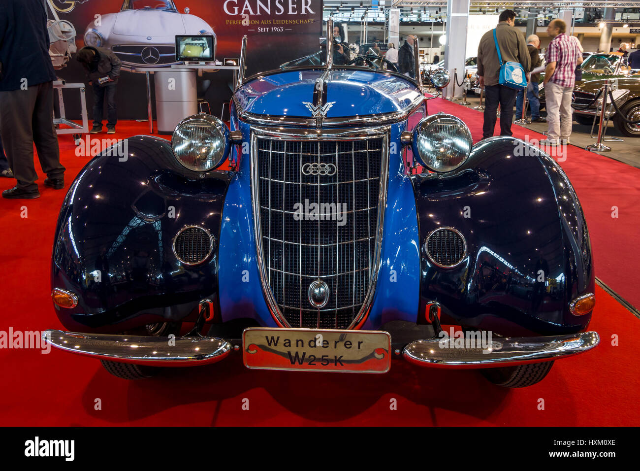 STUTTGART, GERMANY MARCH 02, 2017 Sports car Wanderer W25K Roadster, 1936. Europe's greatest