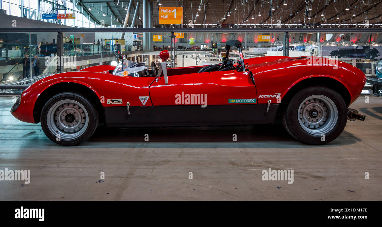 STUTTGART, GERMANY - MARCH 02, 2017: Sports car Sbarro ACA Spider, 1966. Europe's greatest classic car exhibition 'RETRO CLASSICS' Stock Photo