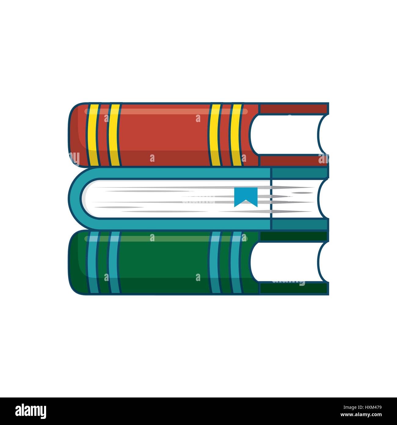 text book isolated icon Stock Vector