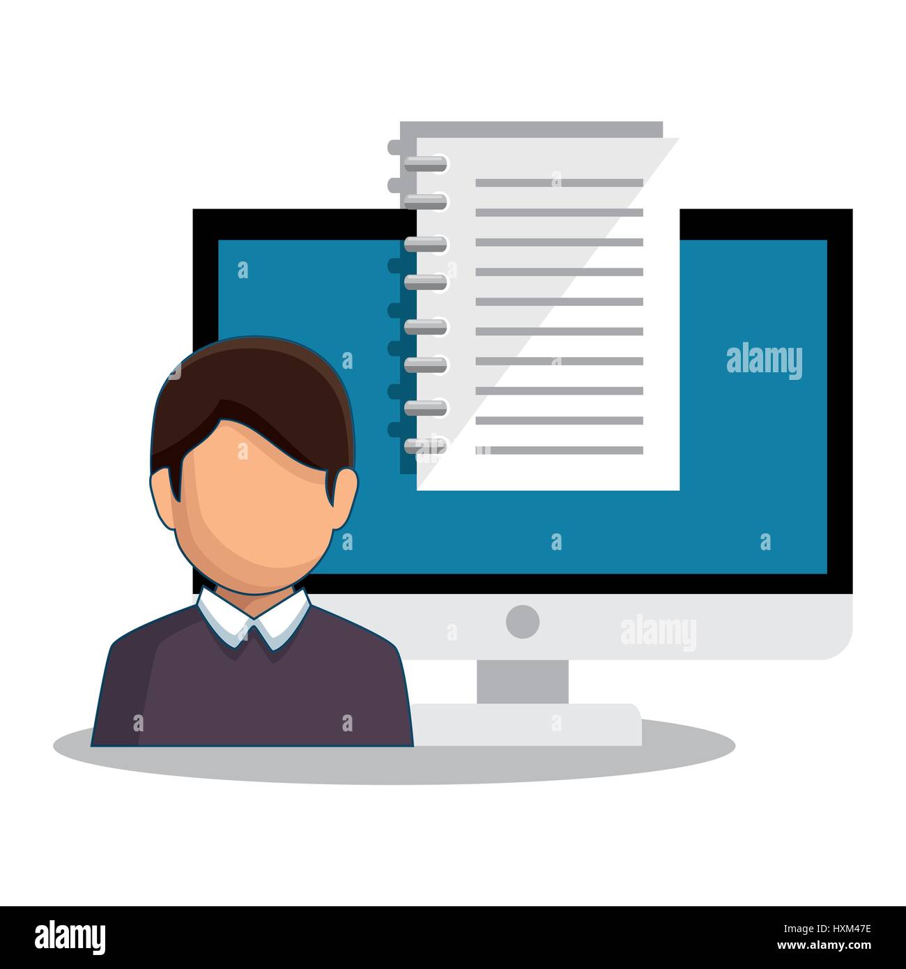 education online concept icons Stock Vector Image & Art - Alamy