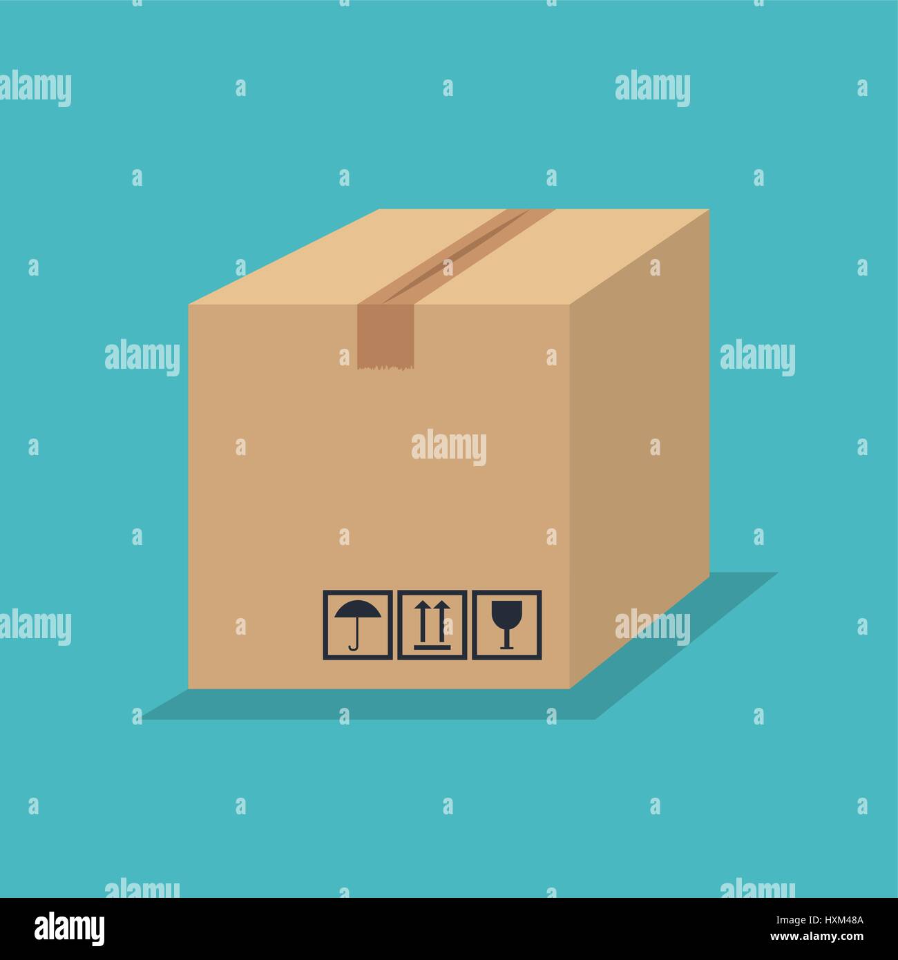 box carton package icon Stock Vector