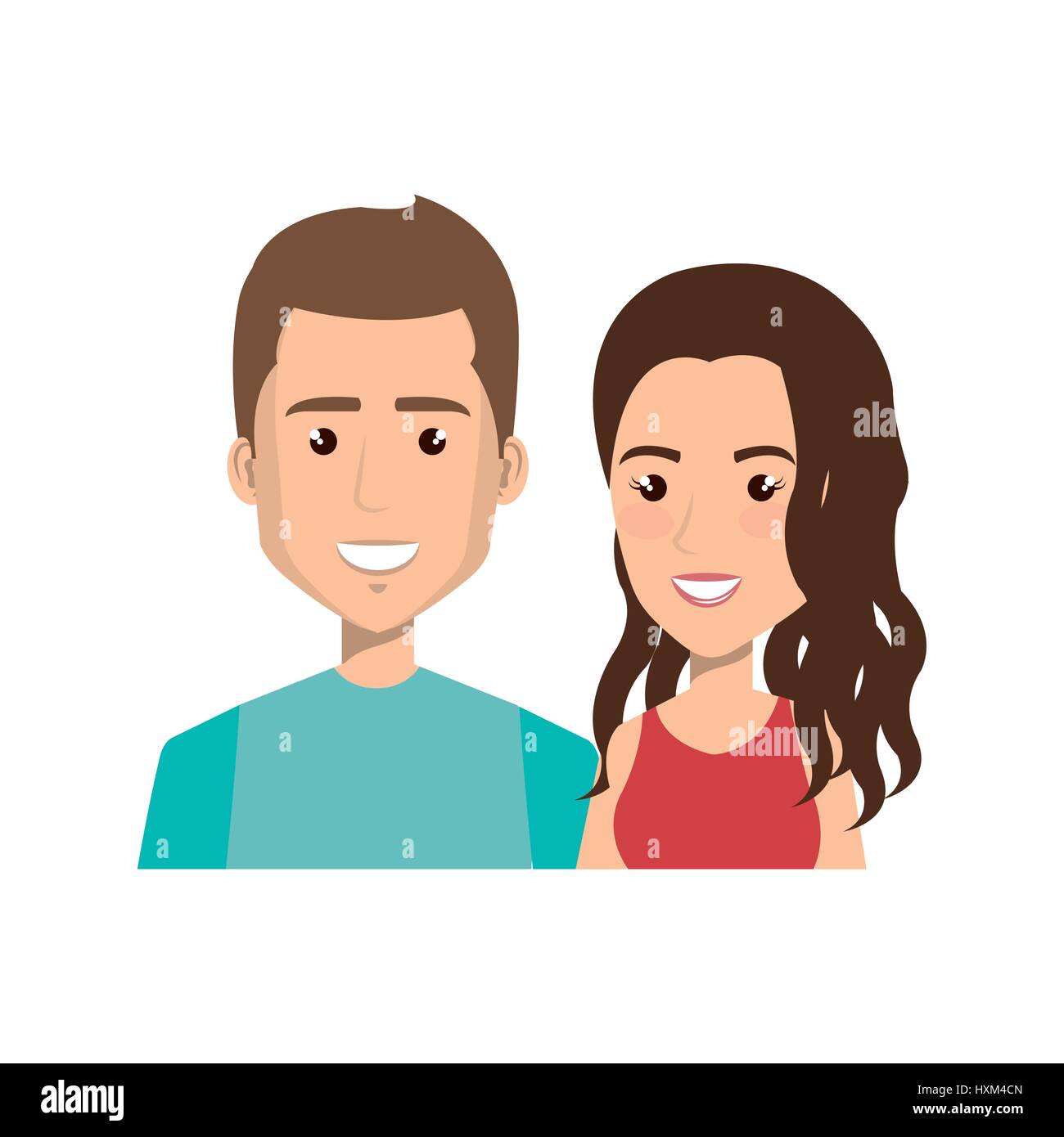 young couple avatars characters Stock Vector Image & Art - Alamy