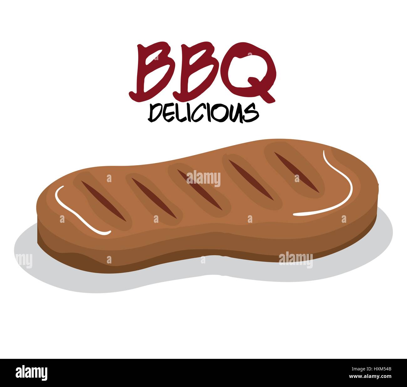 delicious meat beef bbq menu Stock Vector Image & Art - Alamy