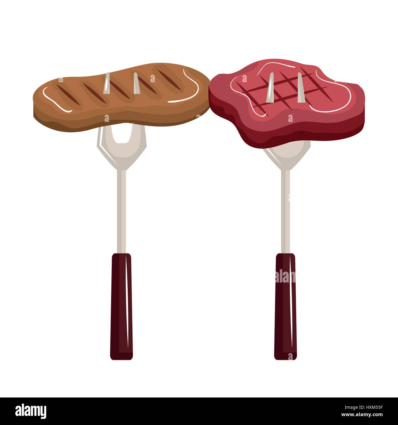 delicious meat beef bbq menu Stock Vector Image & Art - Alamy