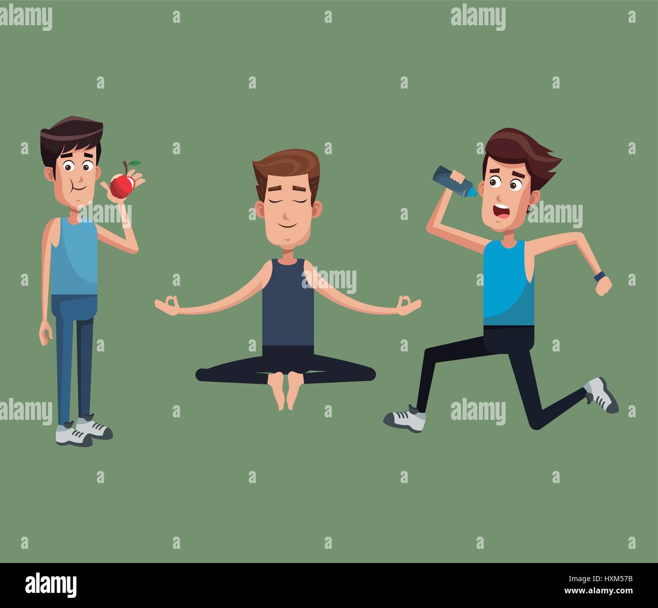 group people exercise healthy Stock Vector Image & Art - Alamy