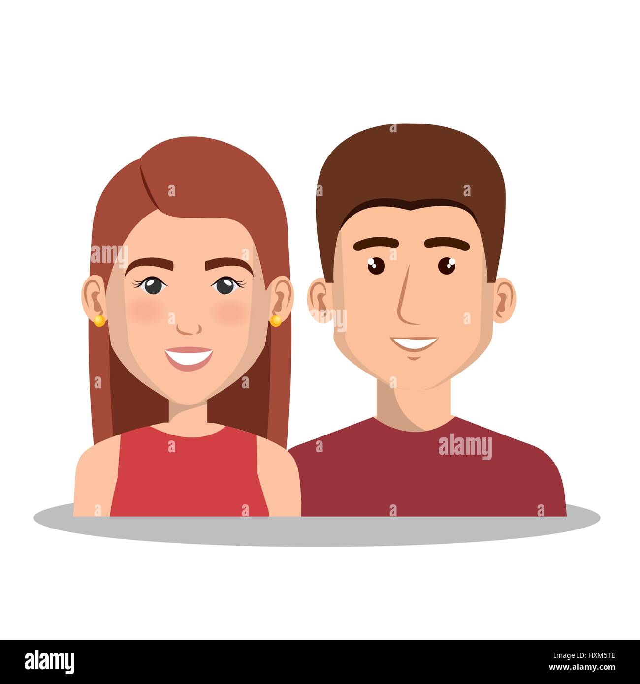 young people avatars group Stock Vector Image & Art - Alamy