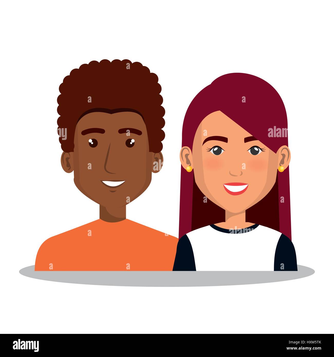 young people avatars group Stock Vector Image & Art - Alamy