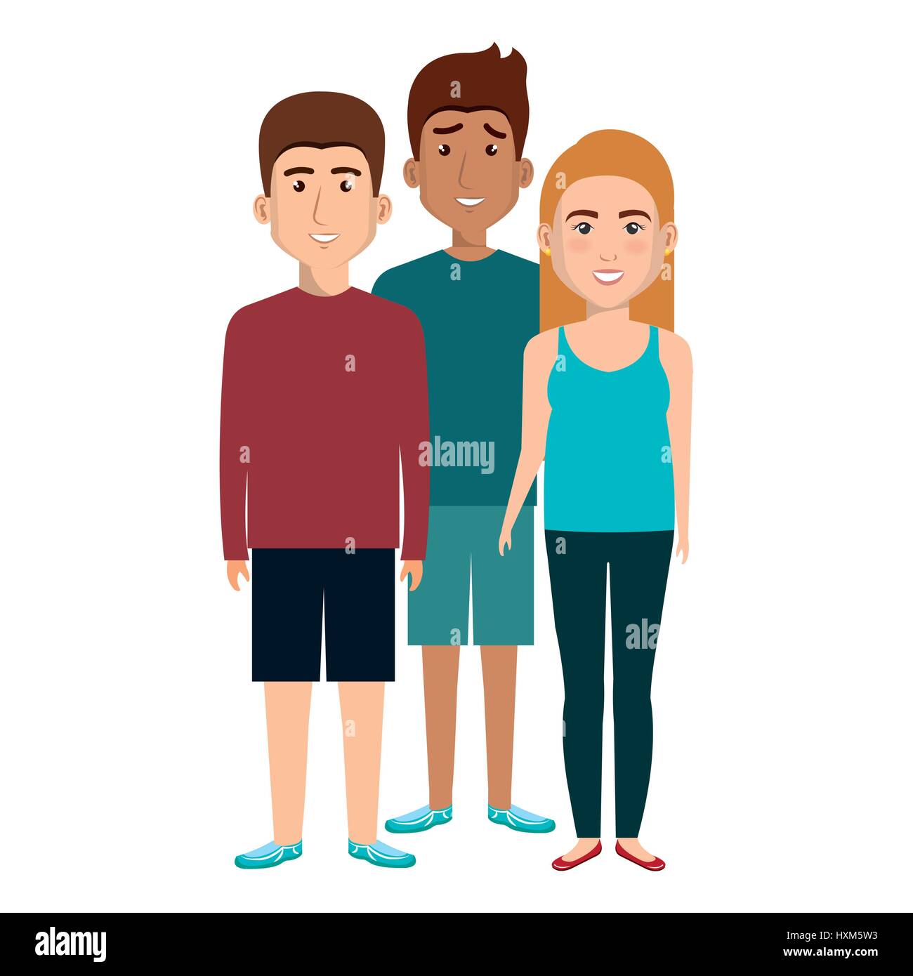young people avatars group Stock Vector Image & Art - Alamy