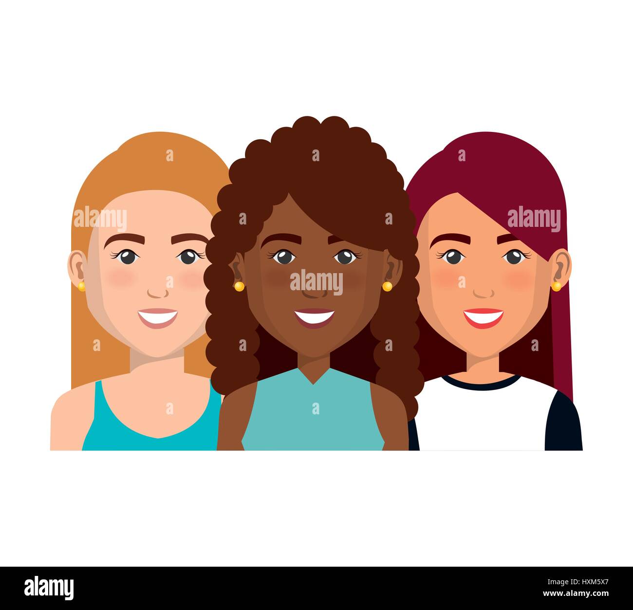 young people avatars group Stock Vector Image & Art - Alamy