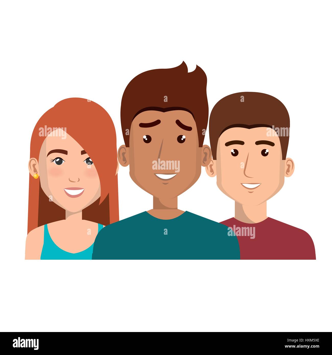 young people avatars group Stock Vector Image & Art - Alamy