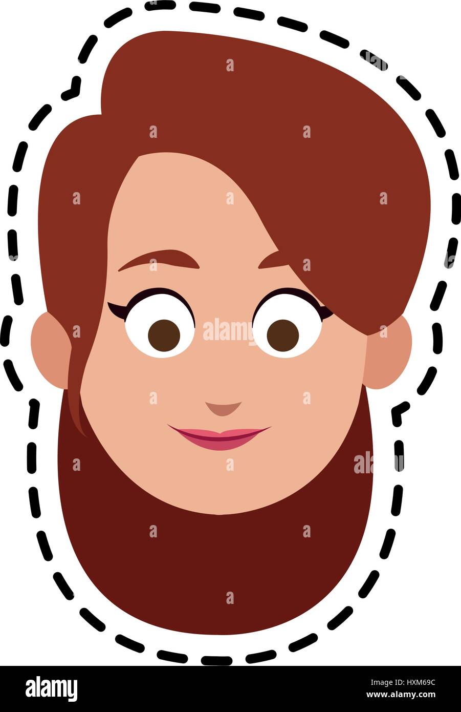 happy woman cartoon icon image Stock Vector Image & Art - Alamy