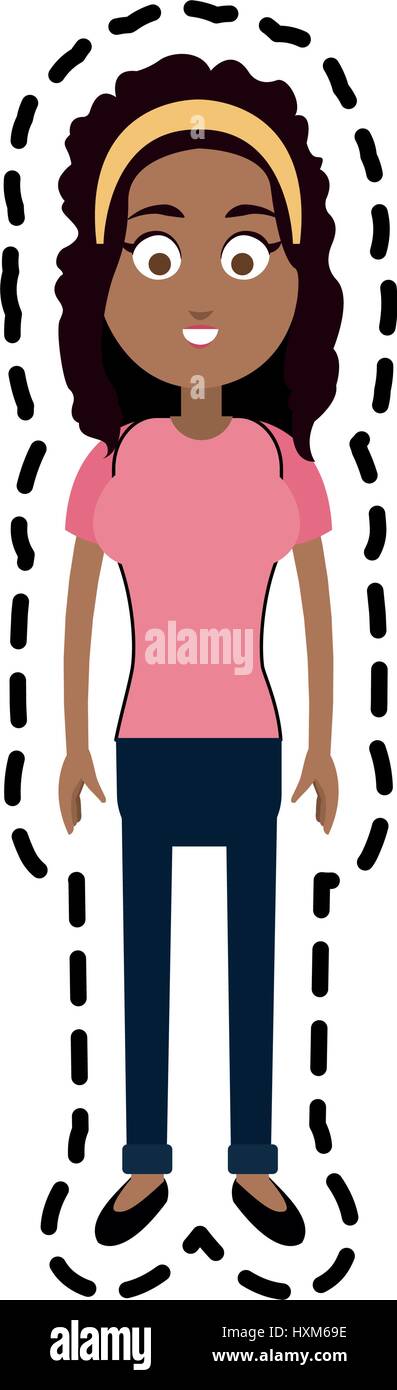 happy woman cartoon icon image Stock Vector Image & Art - Alamy