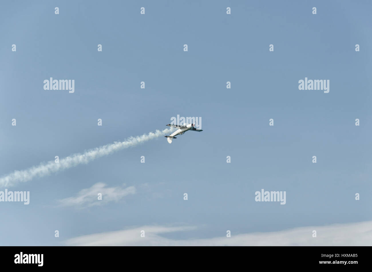 View Of Inverted Flight During An Airshow Stock Photo - Alamy