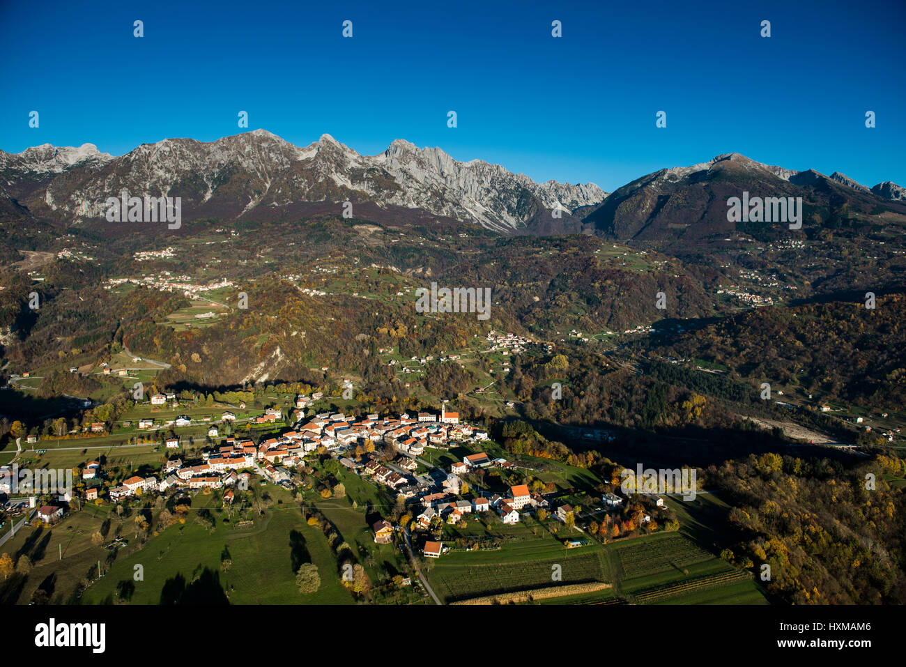Monte Dolada in autumn, near Garna, Province of Belluno, Veneto, Italy Stock Photo