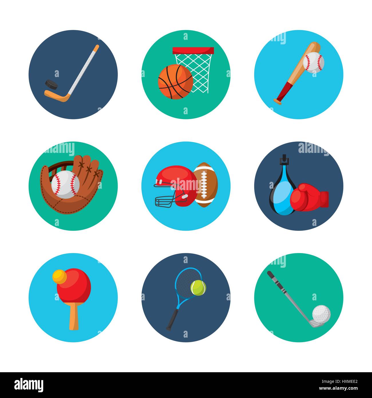 sports related icons Stock Vector Image & Art Alamy