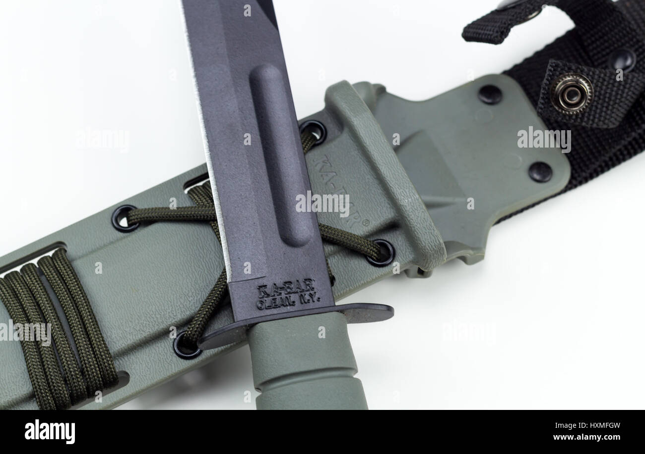 military combat knife law enforcement police Stock Photo Alamy