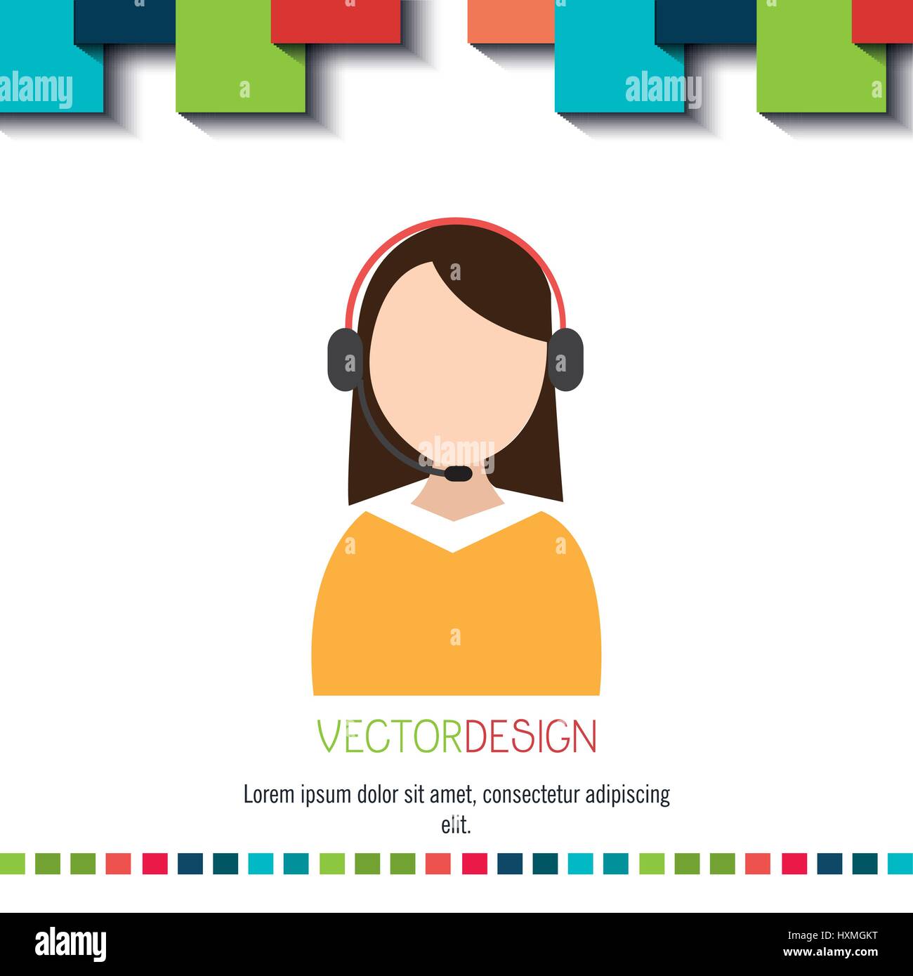 call center agent Stock Vector Image & Art - Alamy