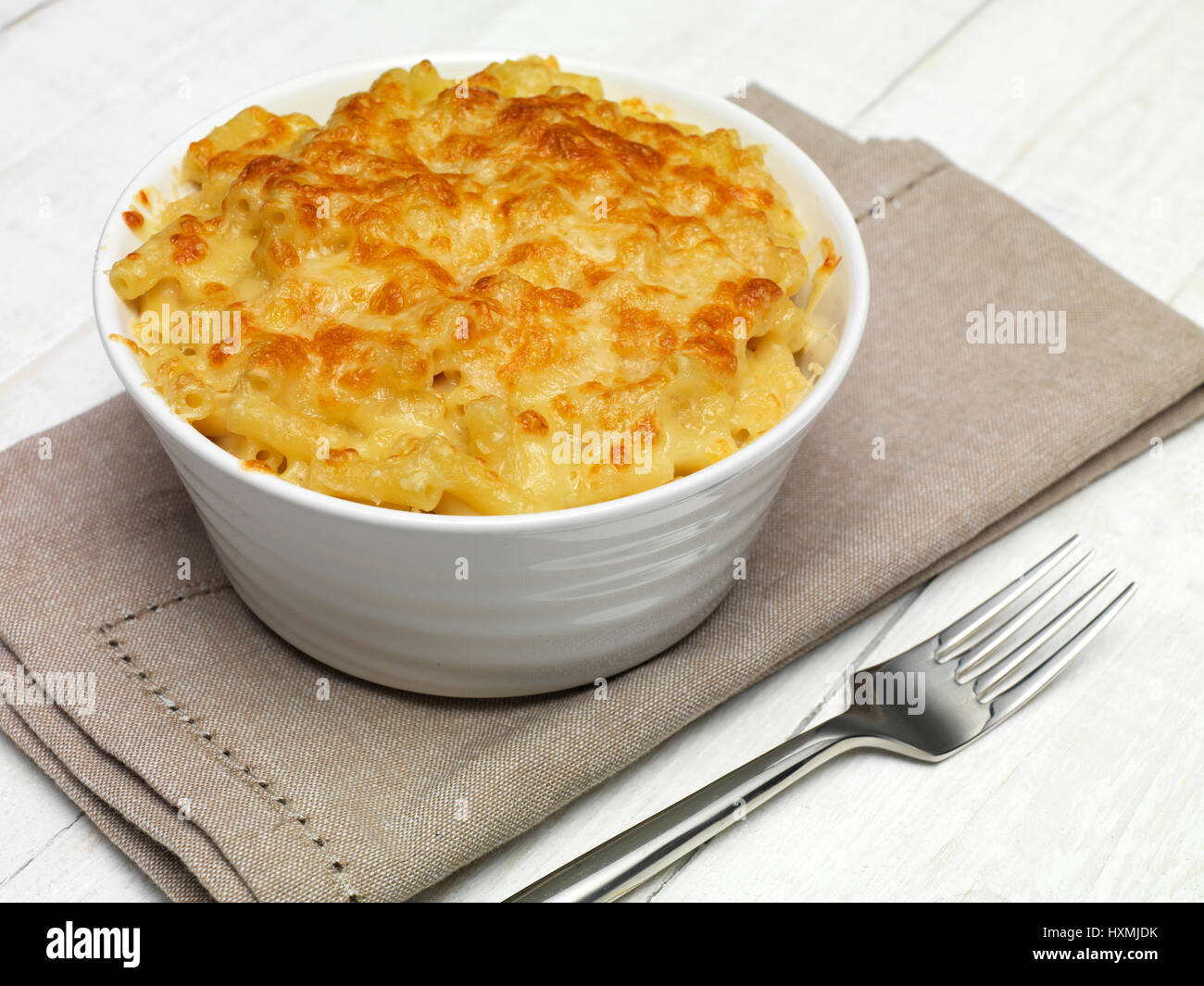 Cheese Pasta Bake Stock Photo - Alamy