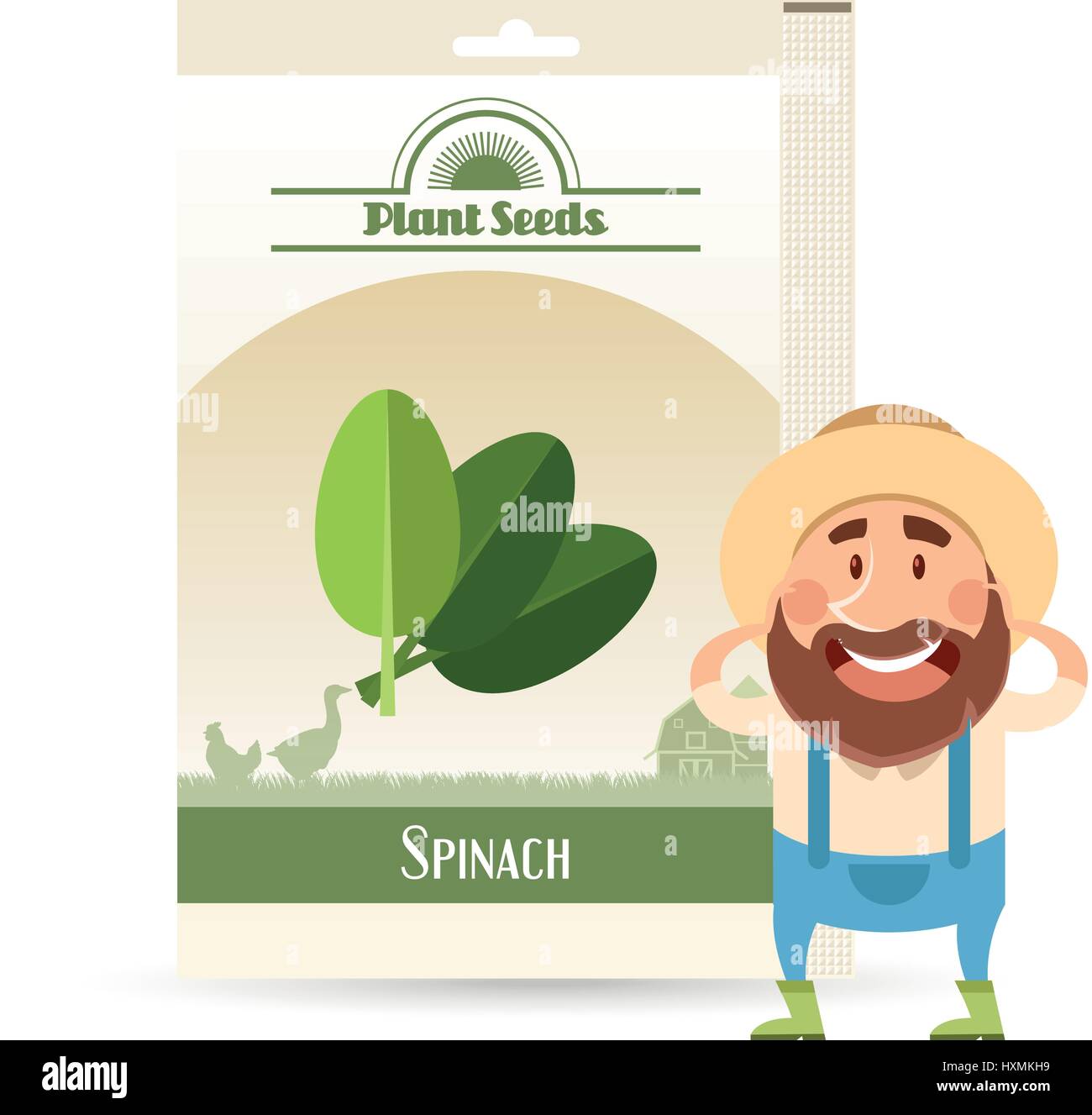 Pack of Spinach seeds icon Stock Vector Image & Art - Alamy