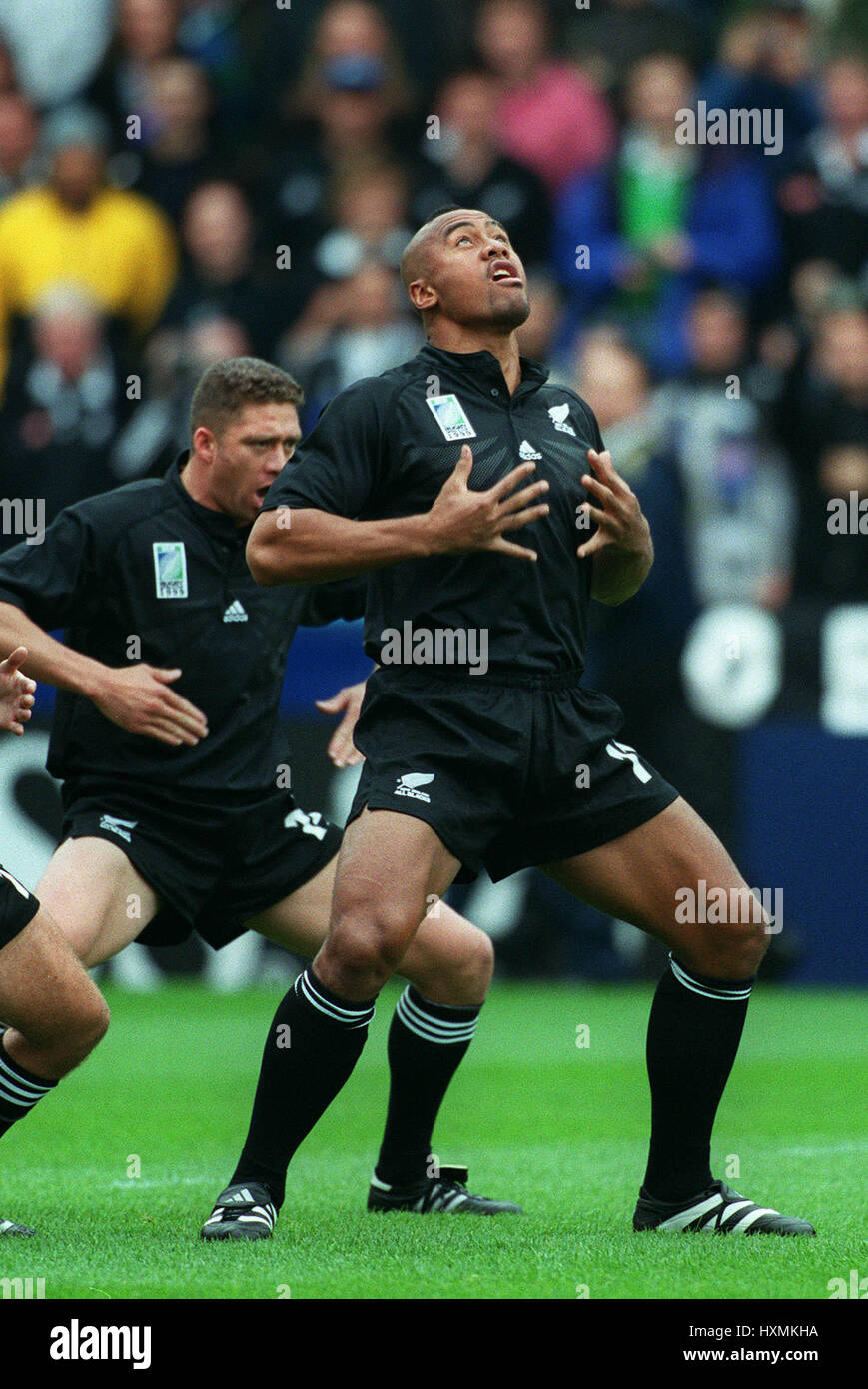 Photo Ancienne Jonah Lomu (Nouvelle-Zélande) Vs France - Demi-finale Coupe Du Monde Rugby 1995