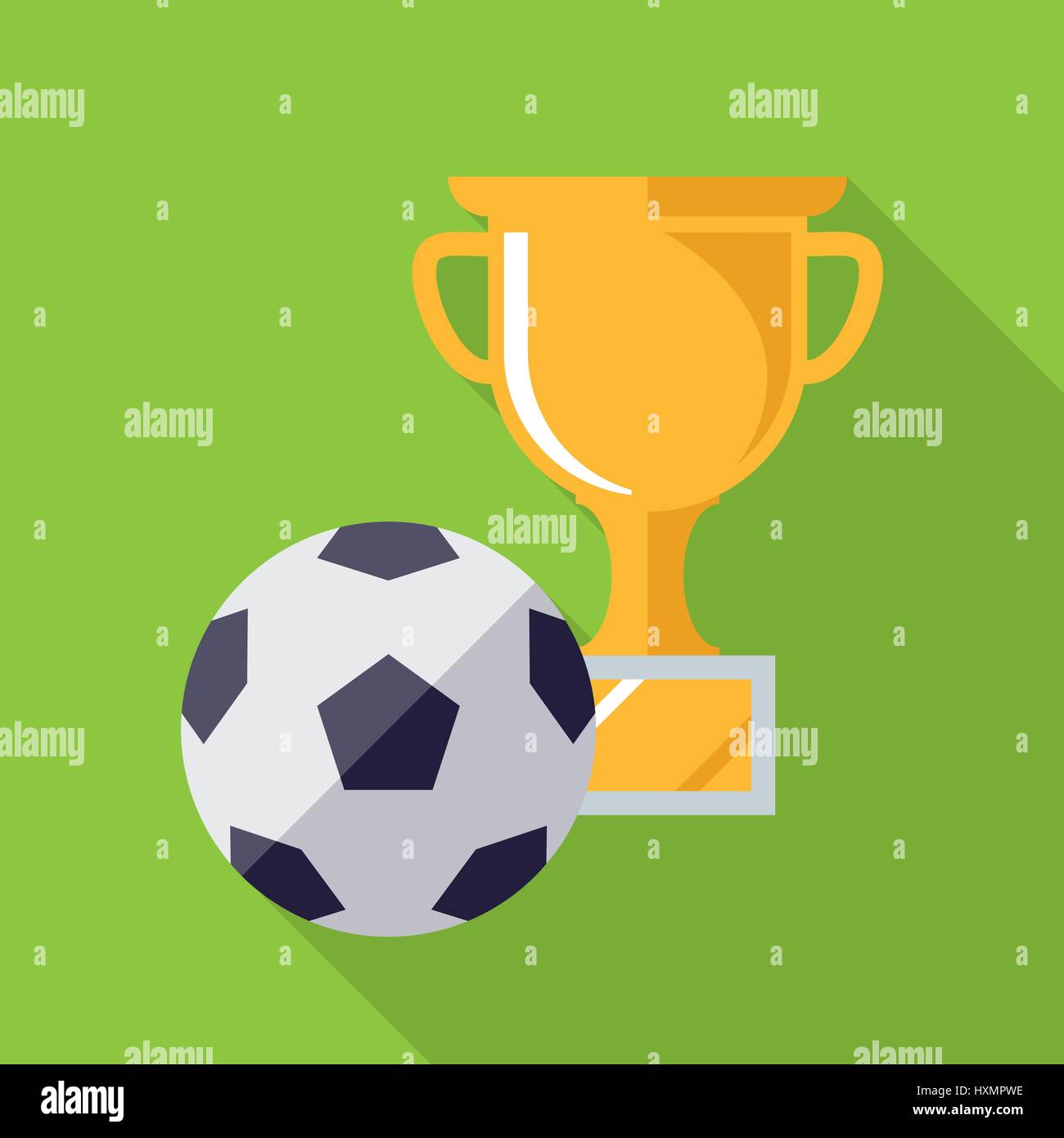Gold trophy cup soccer football hi-res stock photography and images - Alamy