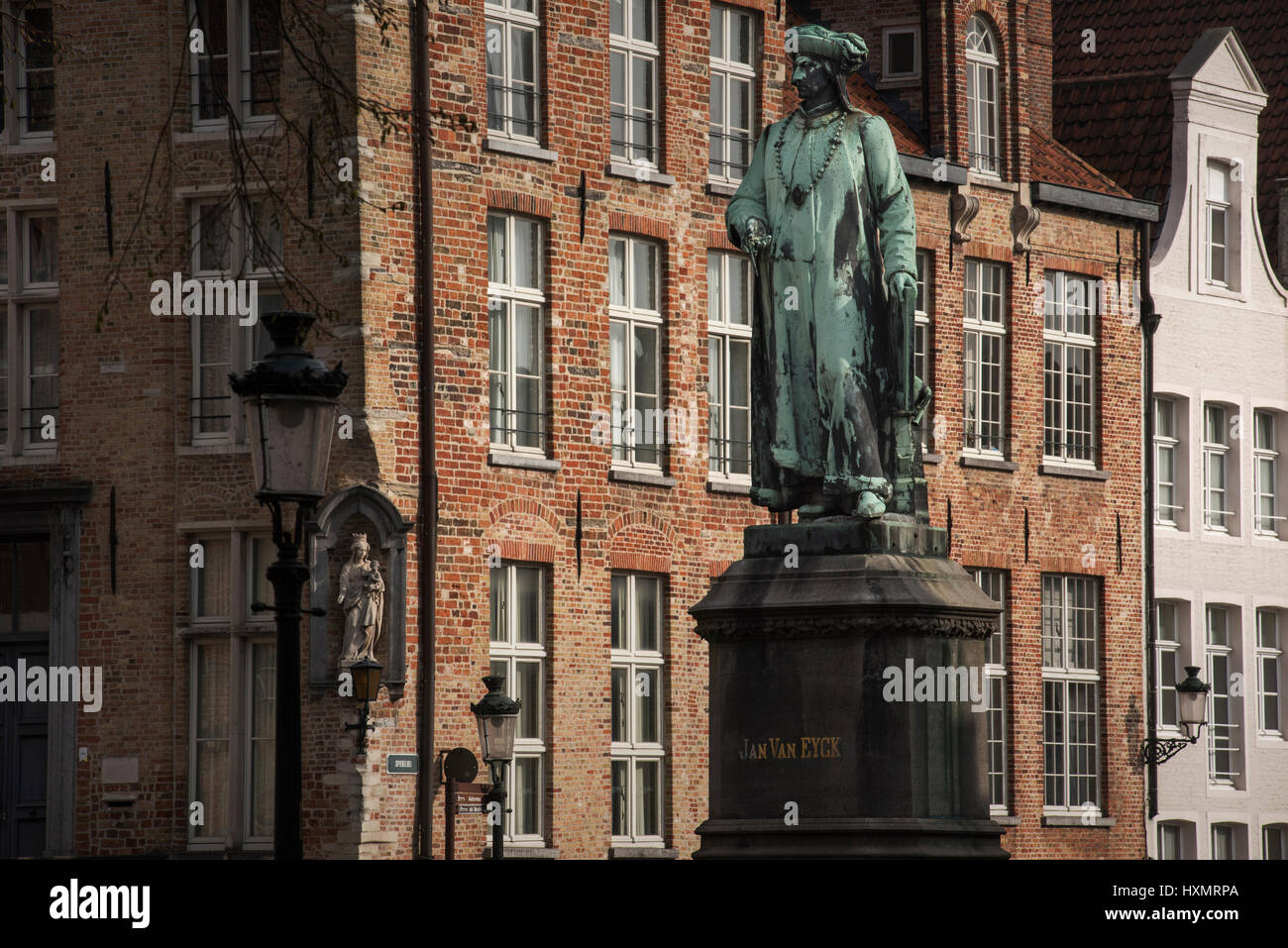 Bruges or Brugge is the capital and largest city of the province of West Flanders in the Flemish Region of Belgium, in the northwest of the country. Stock Photo