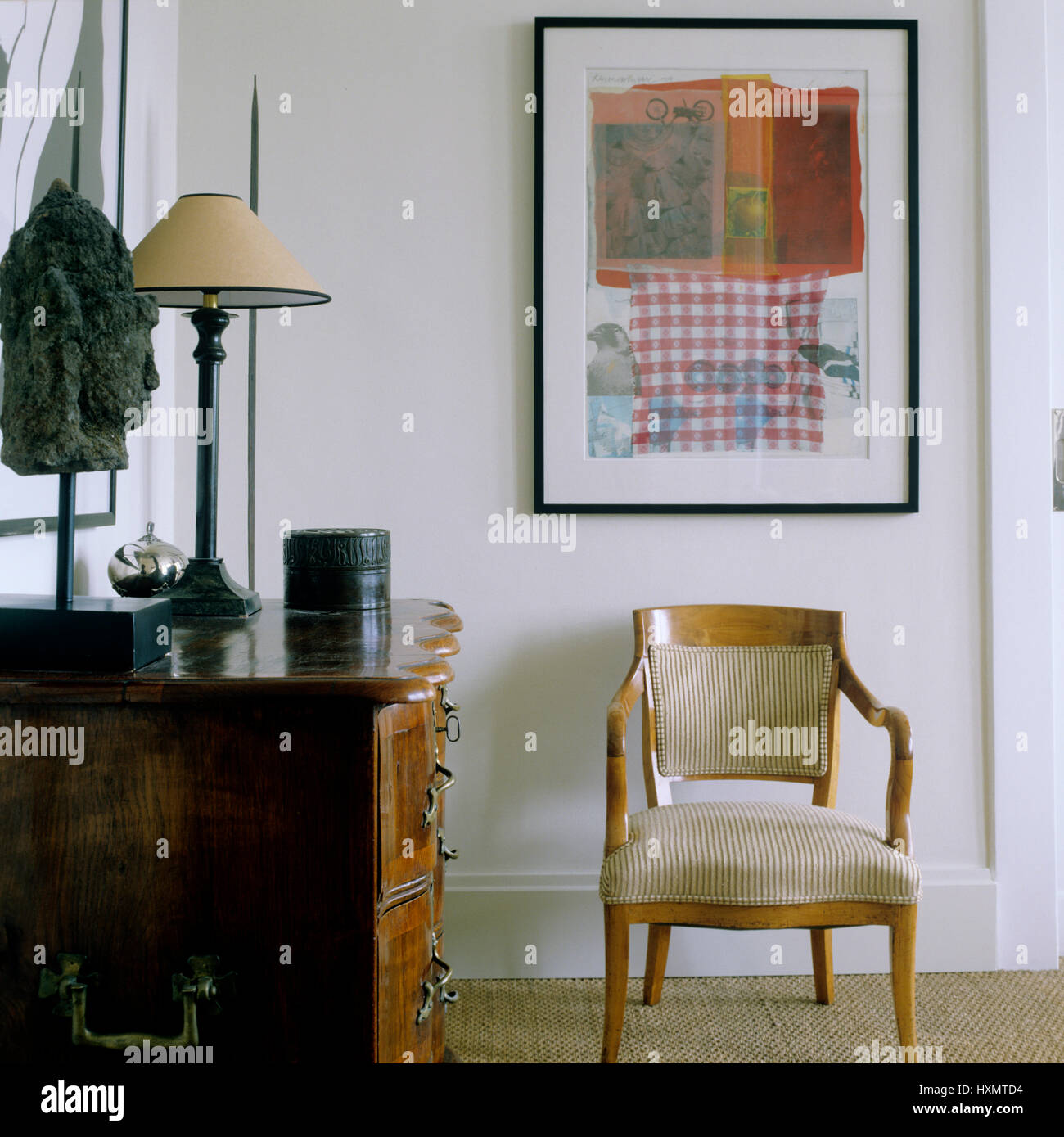 Contemporary art in a living room Stock Photo - Alamy