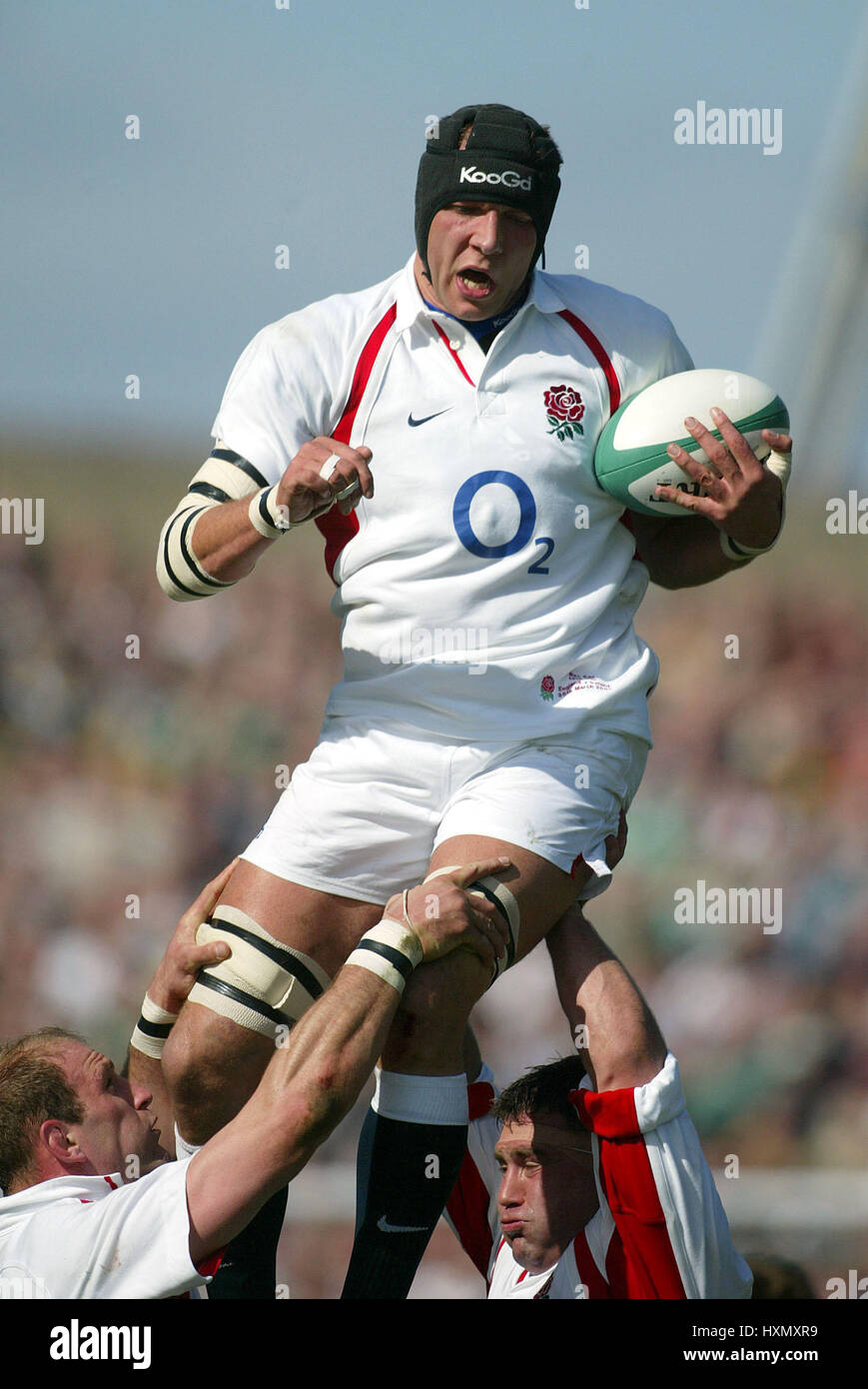 BEN KAY ENGLAND & LEICESTER TIGERS RU LANSDOWNE ROAD DUBLIN 30 March 2003 Stock Photo