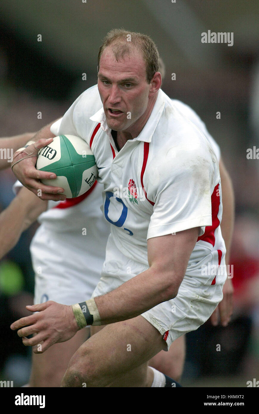 LAWRENCE DALLAGLIO ENGLAND & WASPS RU LANSDOWNE ROAD DUBLIN 30 March 2003 Stock Photo