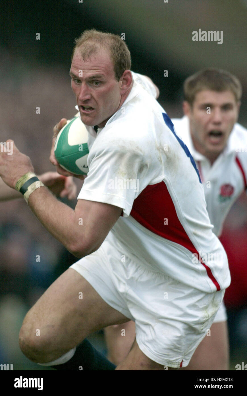 LAWRENCE DALLAGLIO ENGLAND & WASPS RU LANSDOWNE ROAD DUBLIN 30 March 2003 Stock Photo