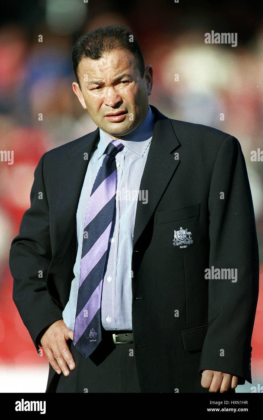 EDDIE JONES AUSTRALIA RUGBY UNION COACH WELFORD ROAD LEICESTER 28 October 2001 Stock Photo