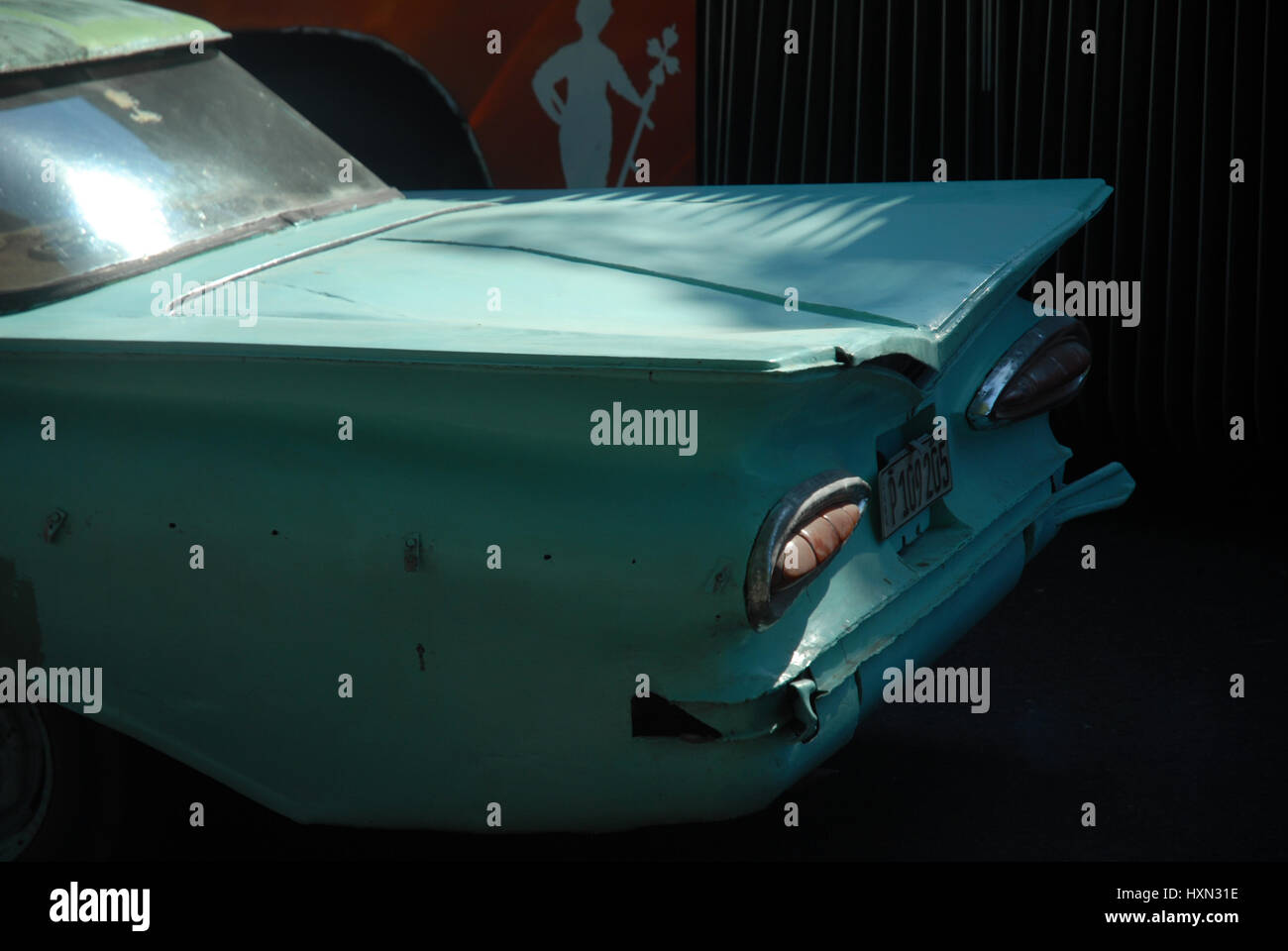 Green old american car 1960s hi-res stock photography and images - Alamy