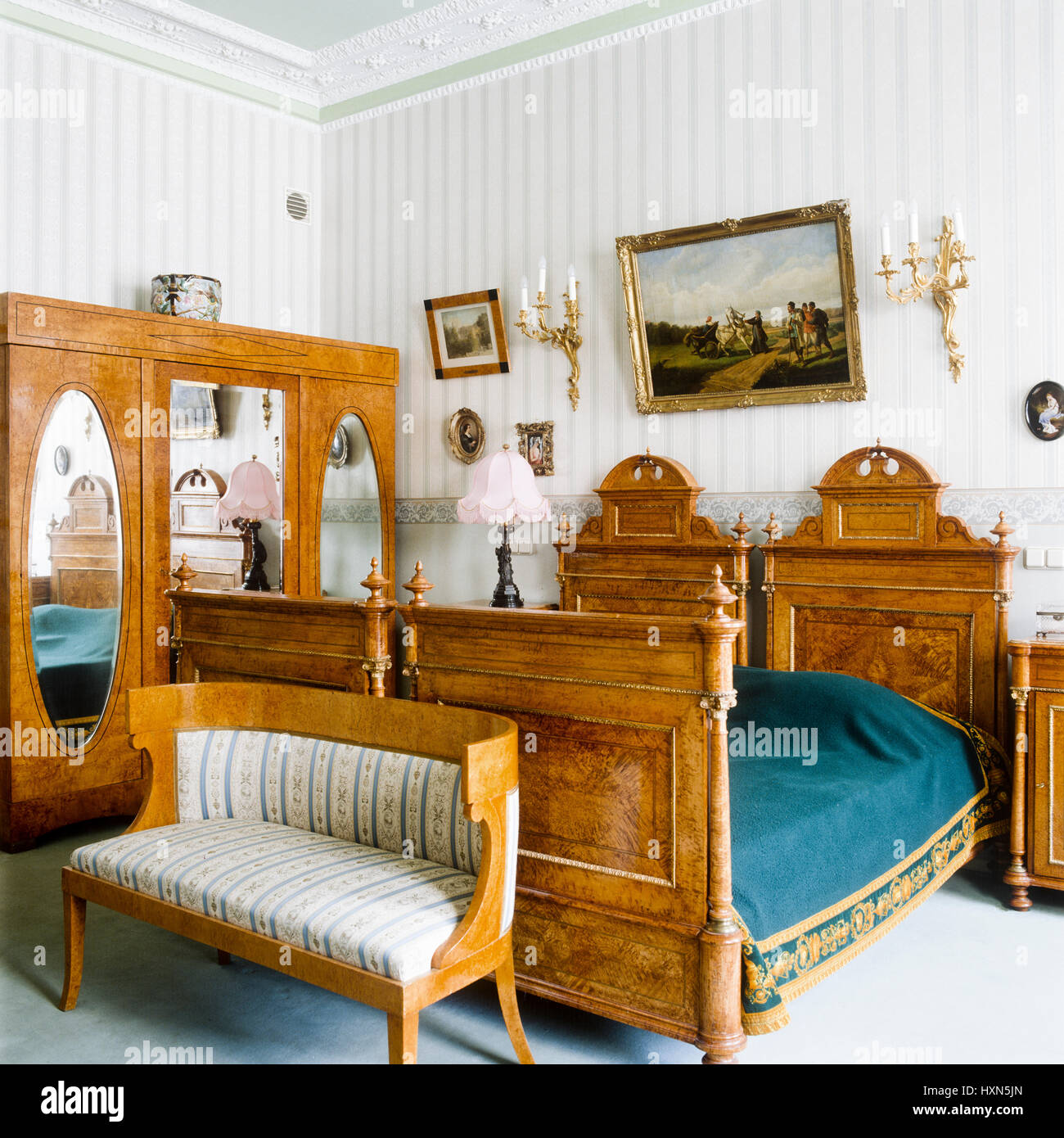 Classic style bedroom. Stock Photo