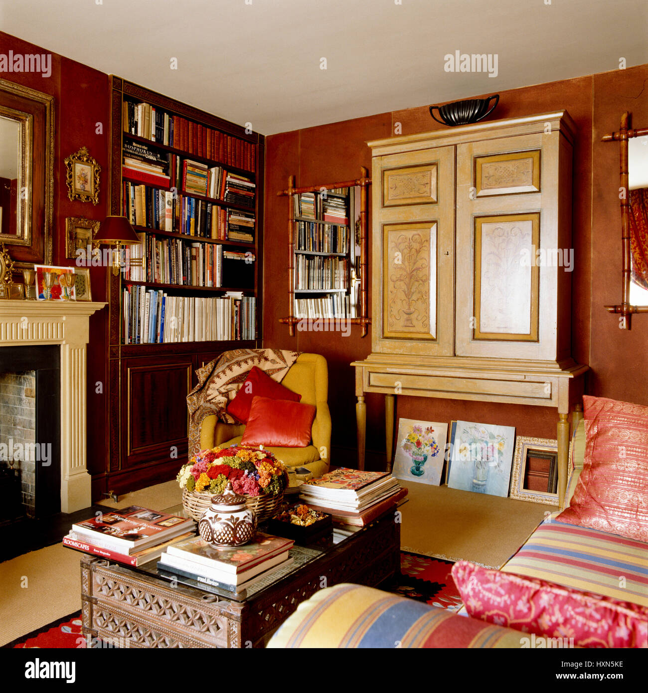 Victorian Fireplace Interior Stock Photos & Victorian Fireplace