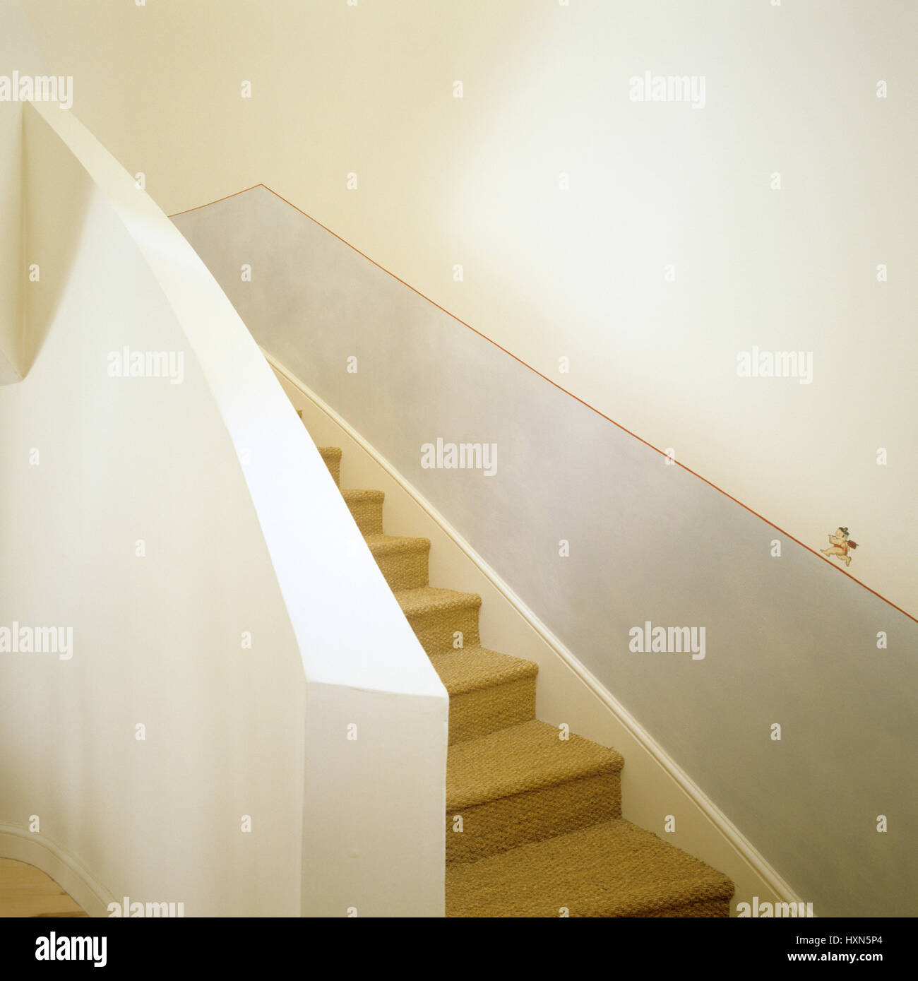 Contemporary staircase. Stock Photo