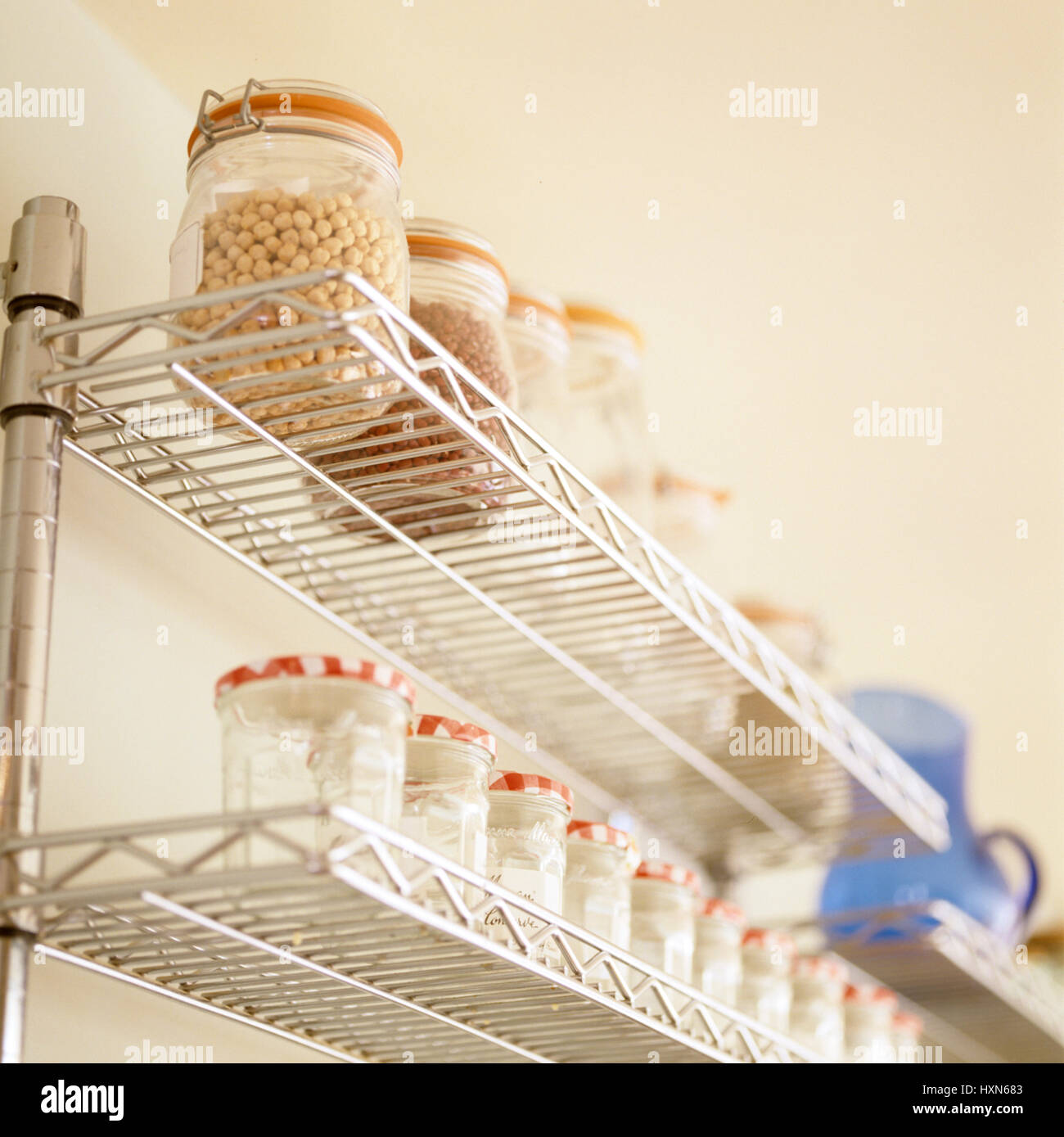 Metal spice rack. Stock Photo