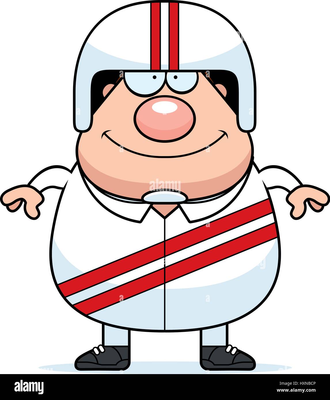 A cartoon illustration of a stuntman smiling Stock Vector Image & Art