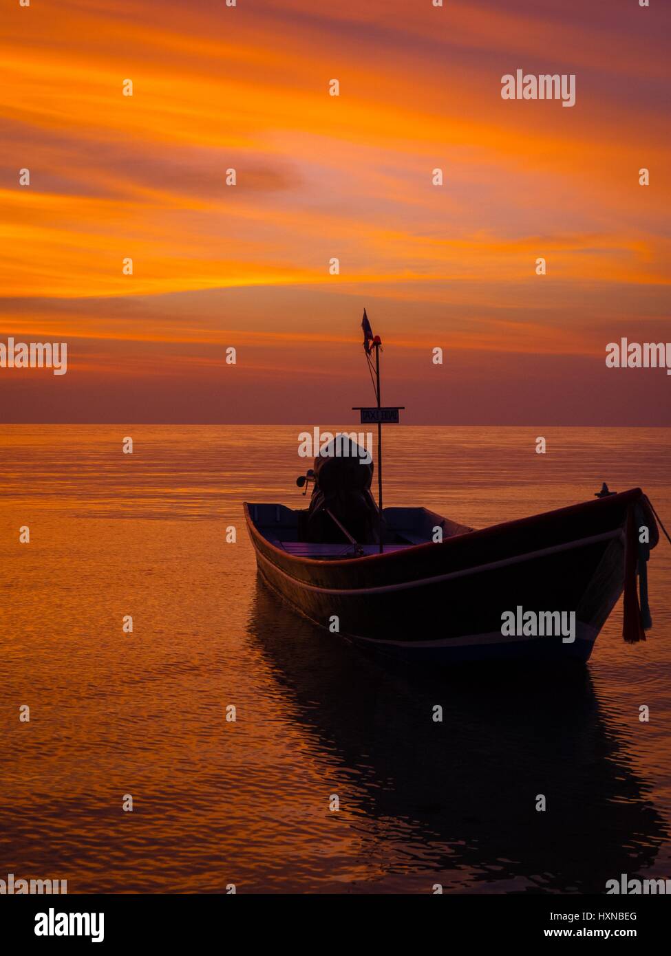 Thai sunset Stock Photo