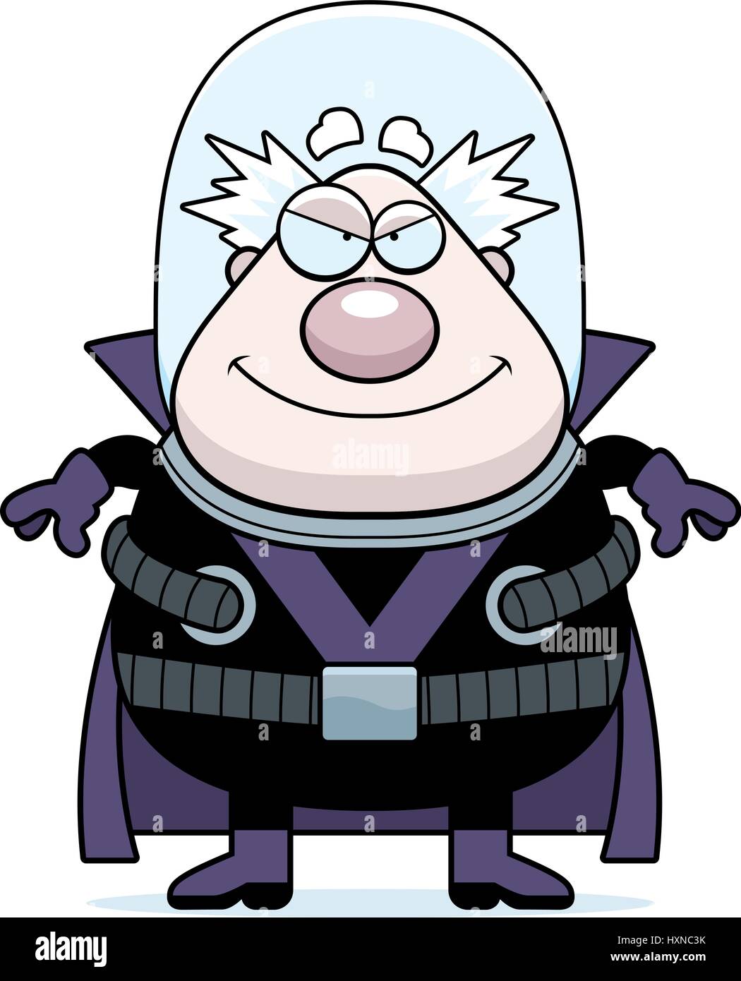 A cartoon illustration of a supervillain smiling Stock Vector Image ...