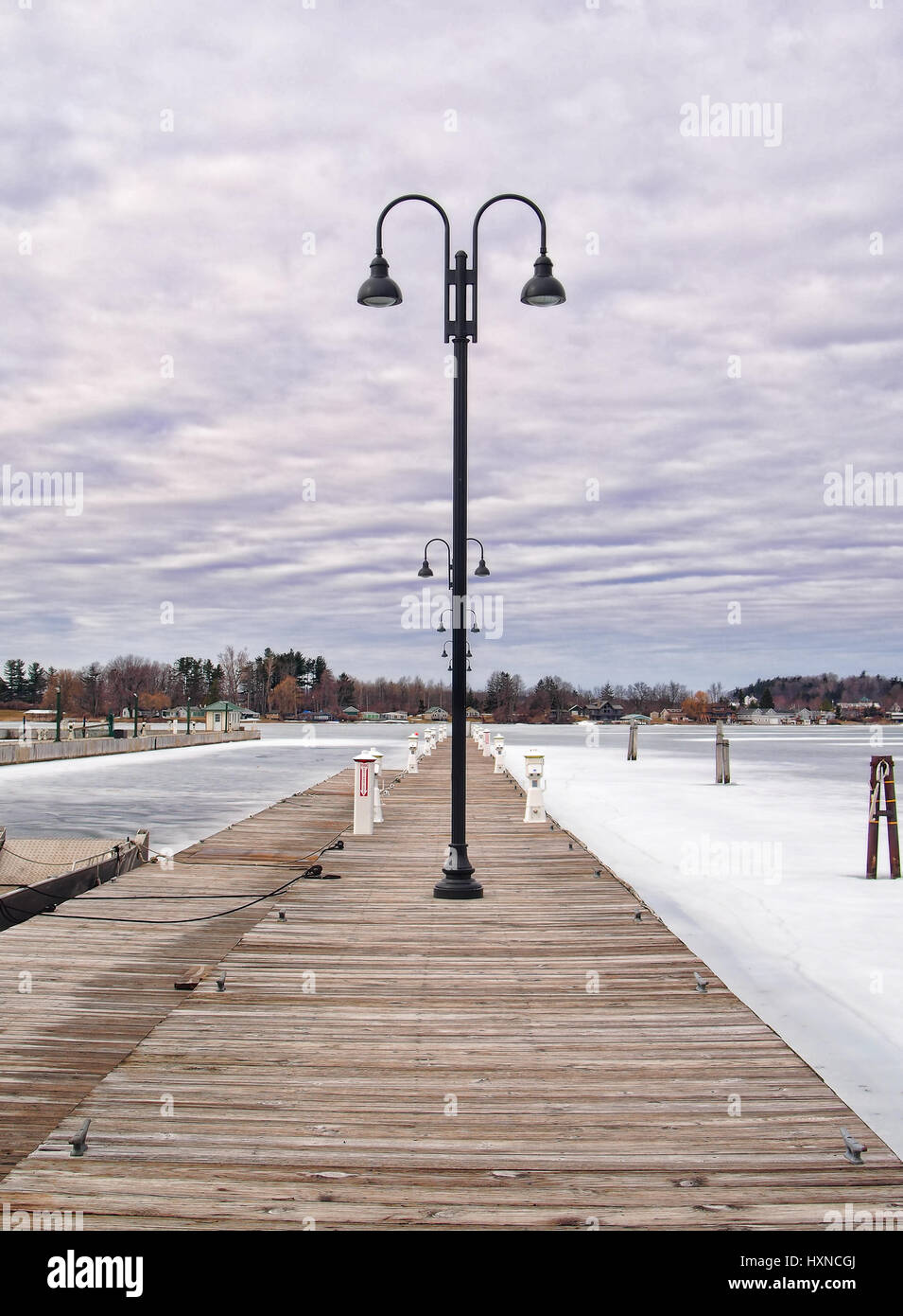 Public dock in Clayton, New York Stock Photo Alamy